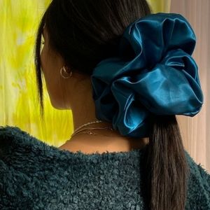 Oversized Silk Scrunchies: